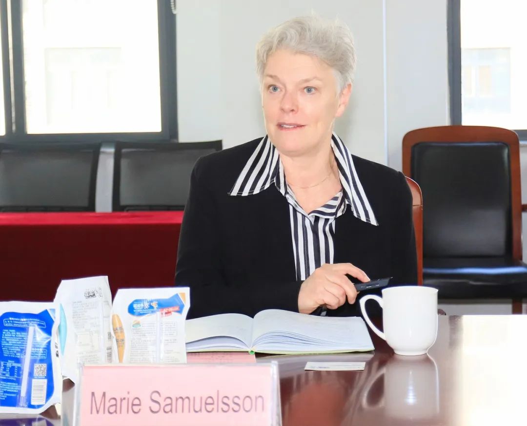 深化合作交流 互信共赢发展丨瑞典爱克林公司首席执行官 Ms.Marie Samuelsson 一行莅临江南（中国）乳业集团参观座谈